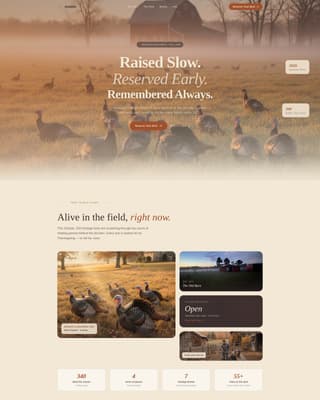 Livestock & Animal Husbandry Specialist Professional Website Template