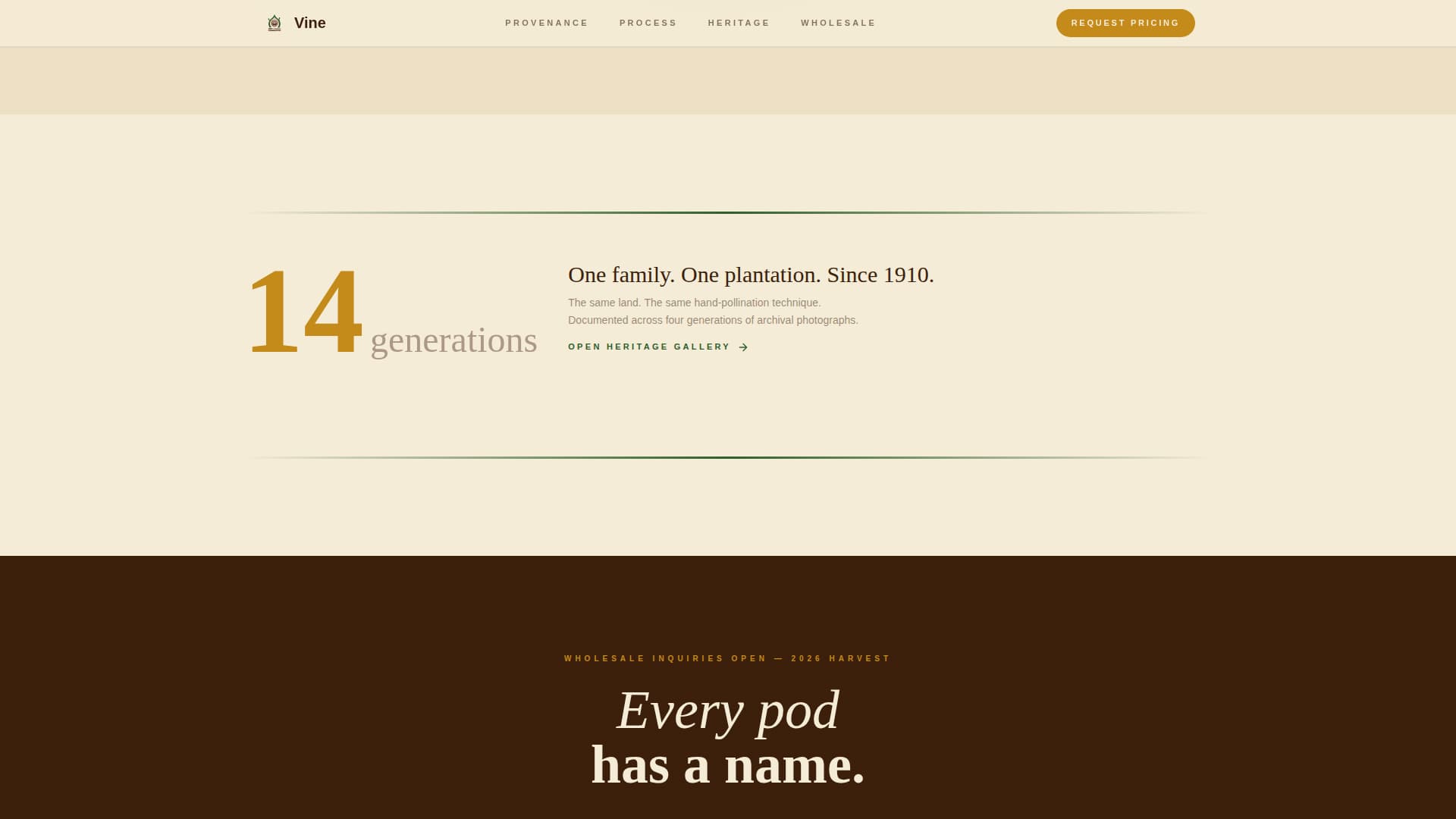 Spice & Herb Farm Pricing Website Template