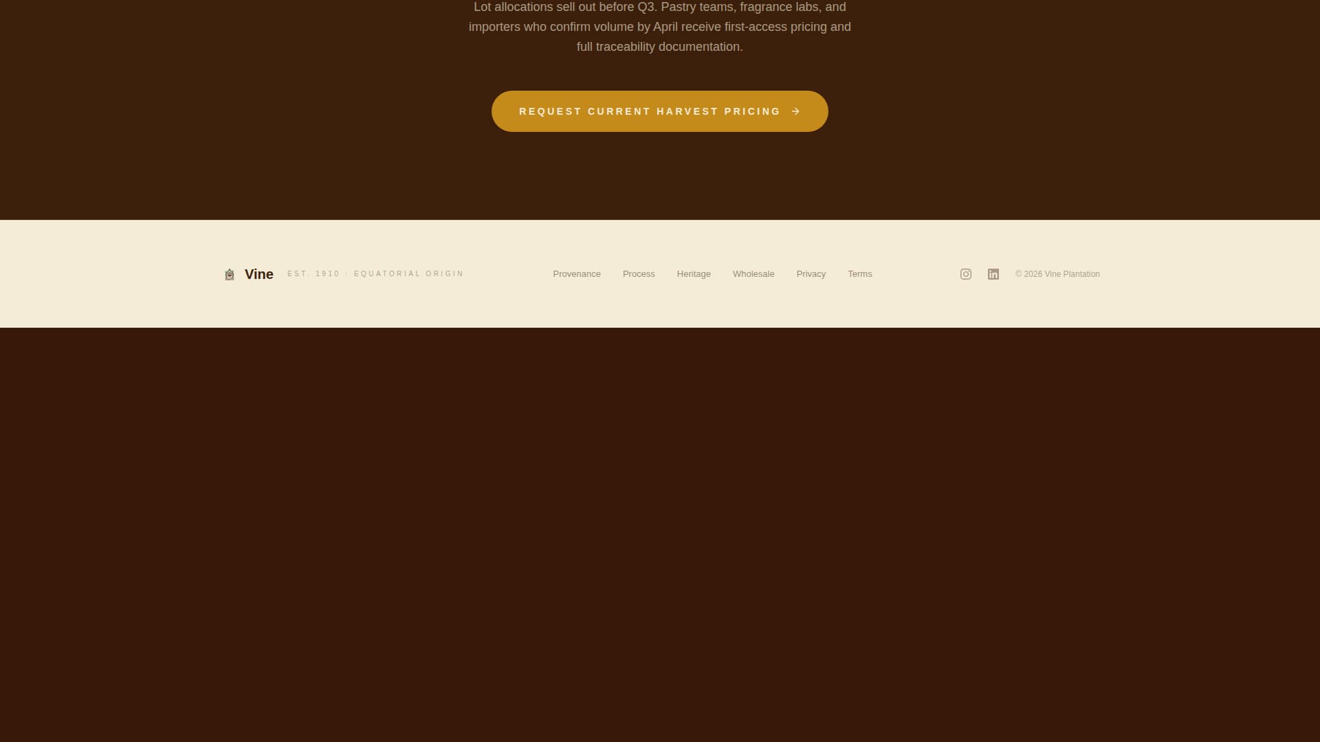 Spice & Herb Farm Pricing Website Template