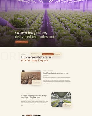 Agritech & Farm Tech Professional Website Template
