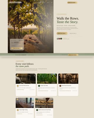 Agri-Tourism & Farm Experience Specialist Booking Website Template