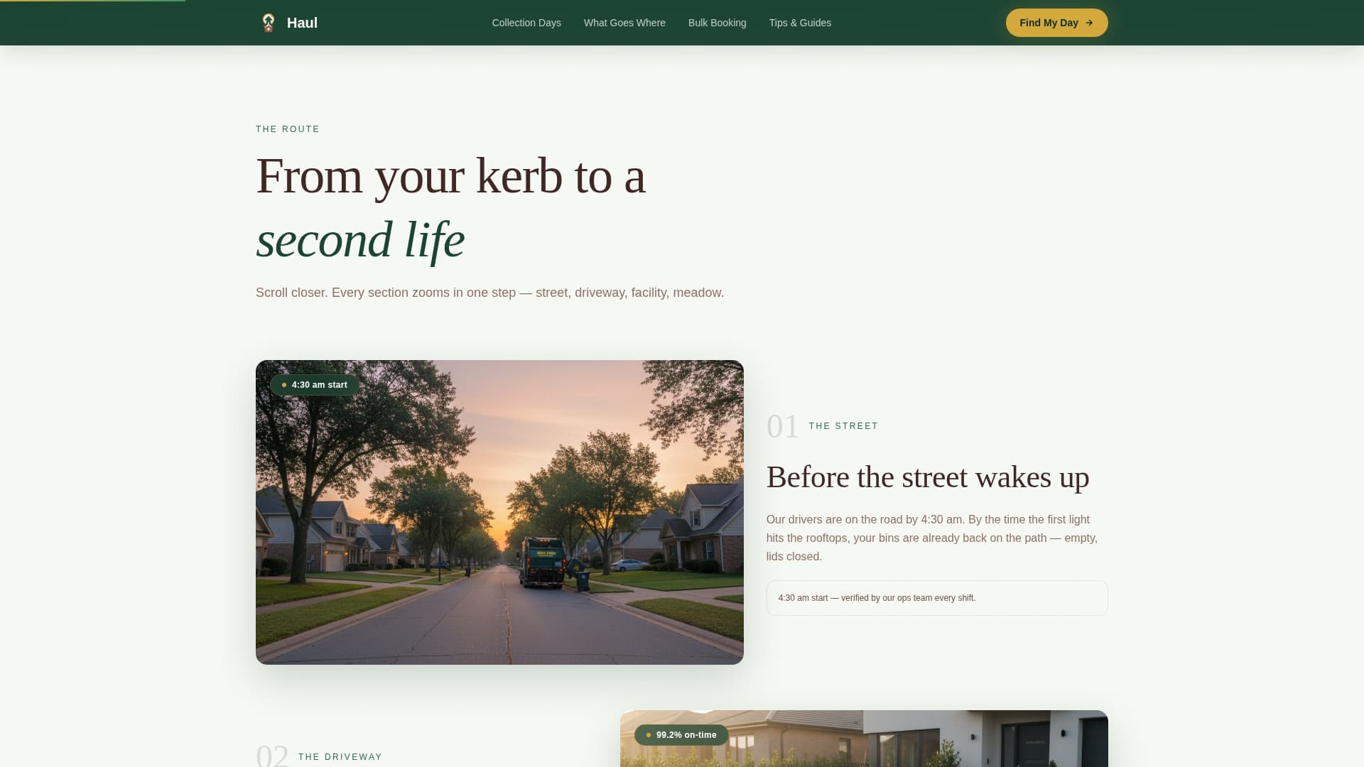 Water & Waste Management Booking Website Template