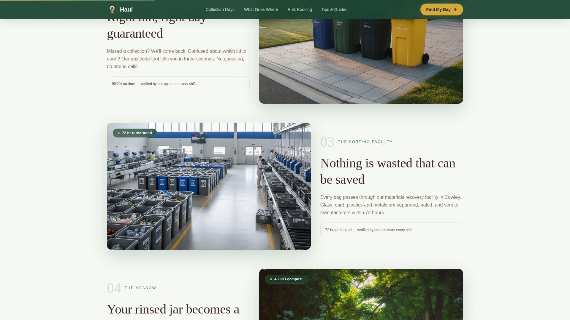 Water & Waste Management Booking Website Template