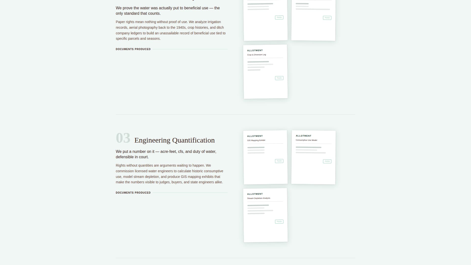 Allotment - Trusted Waterrights Landing Page Template