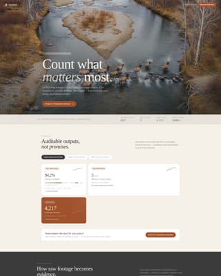 Census - Trusted Wildlife Landing Page Template
