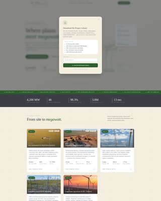 Renewable Energy Company Professional Website Template