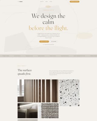 Atelier - Serene Lounge Landing Page Template