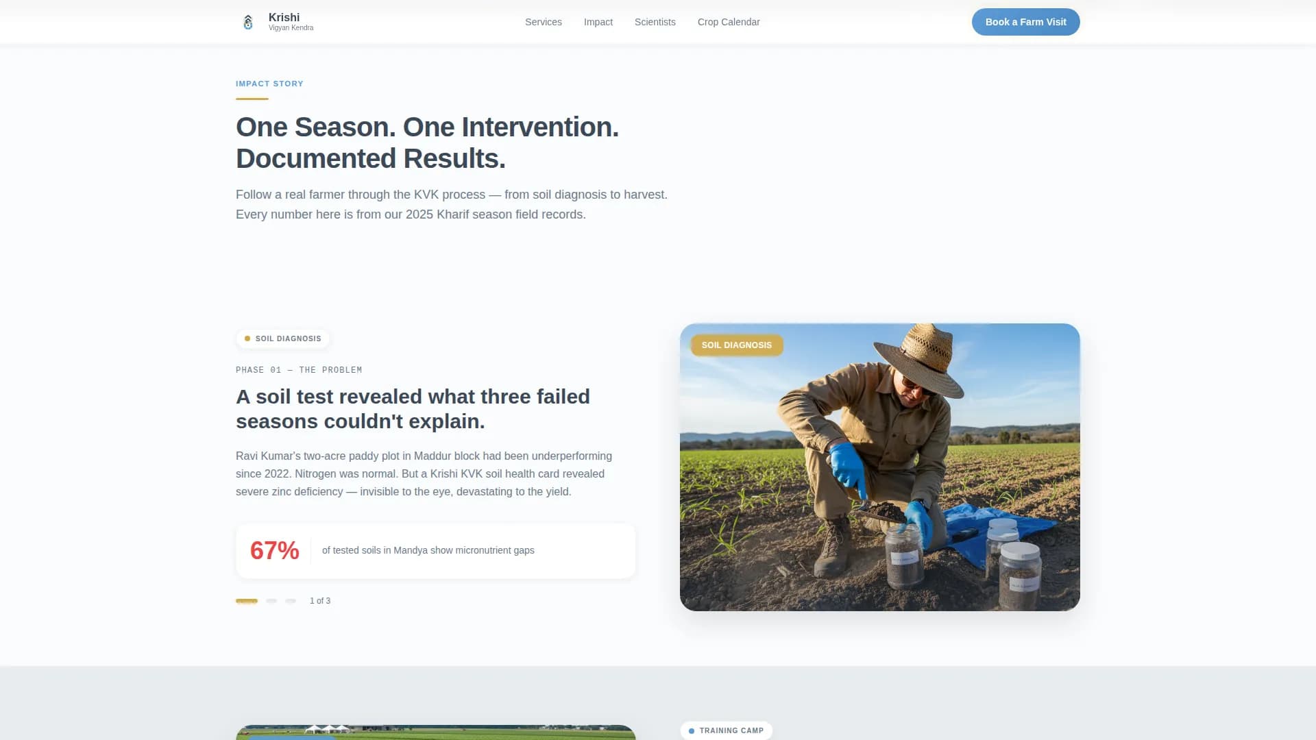 Harvest — Innovative Extension Services Landing Page Template