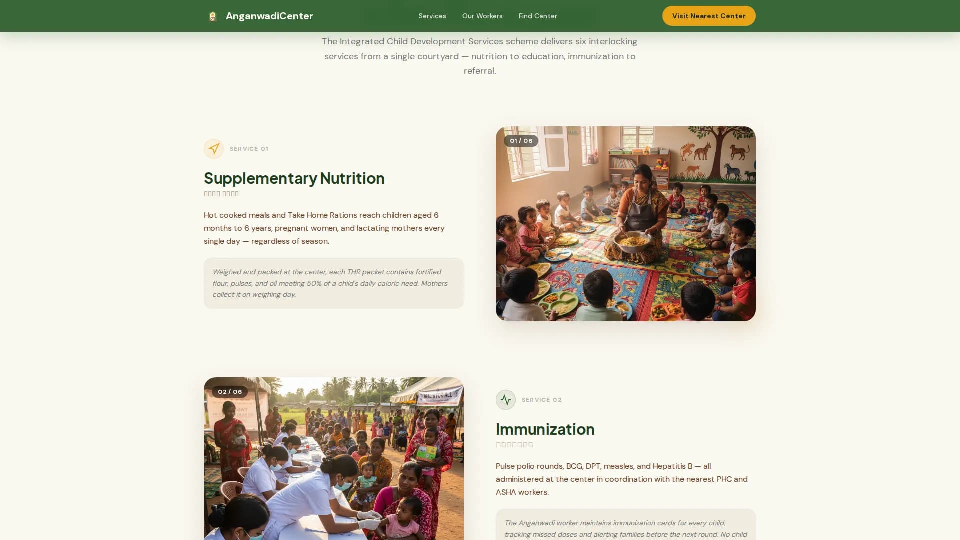 Vitality — Accessible Community Health Landing Page Template