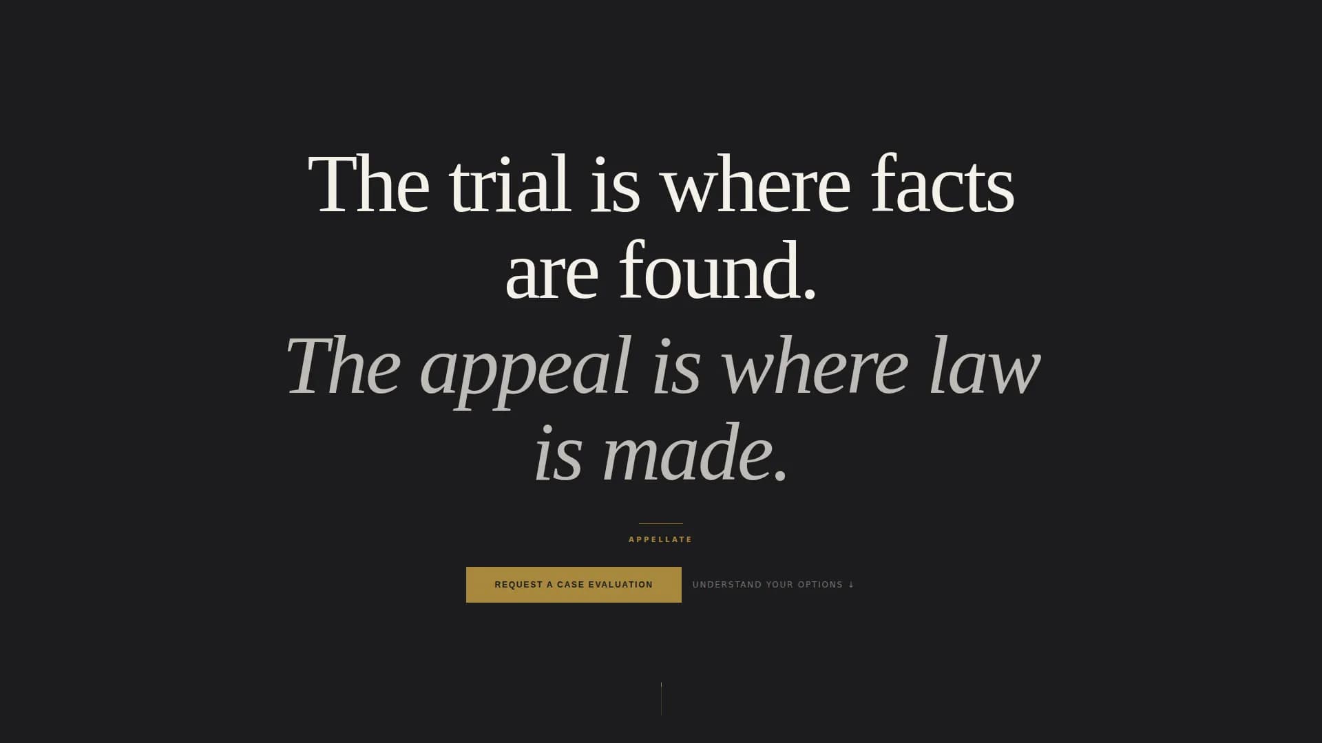 Appellate - Precision Advocacy Legal Landing Page Template