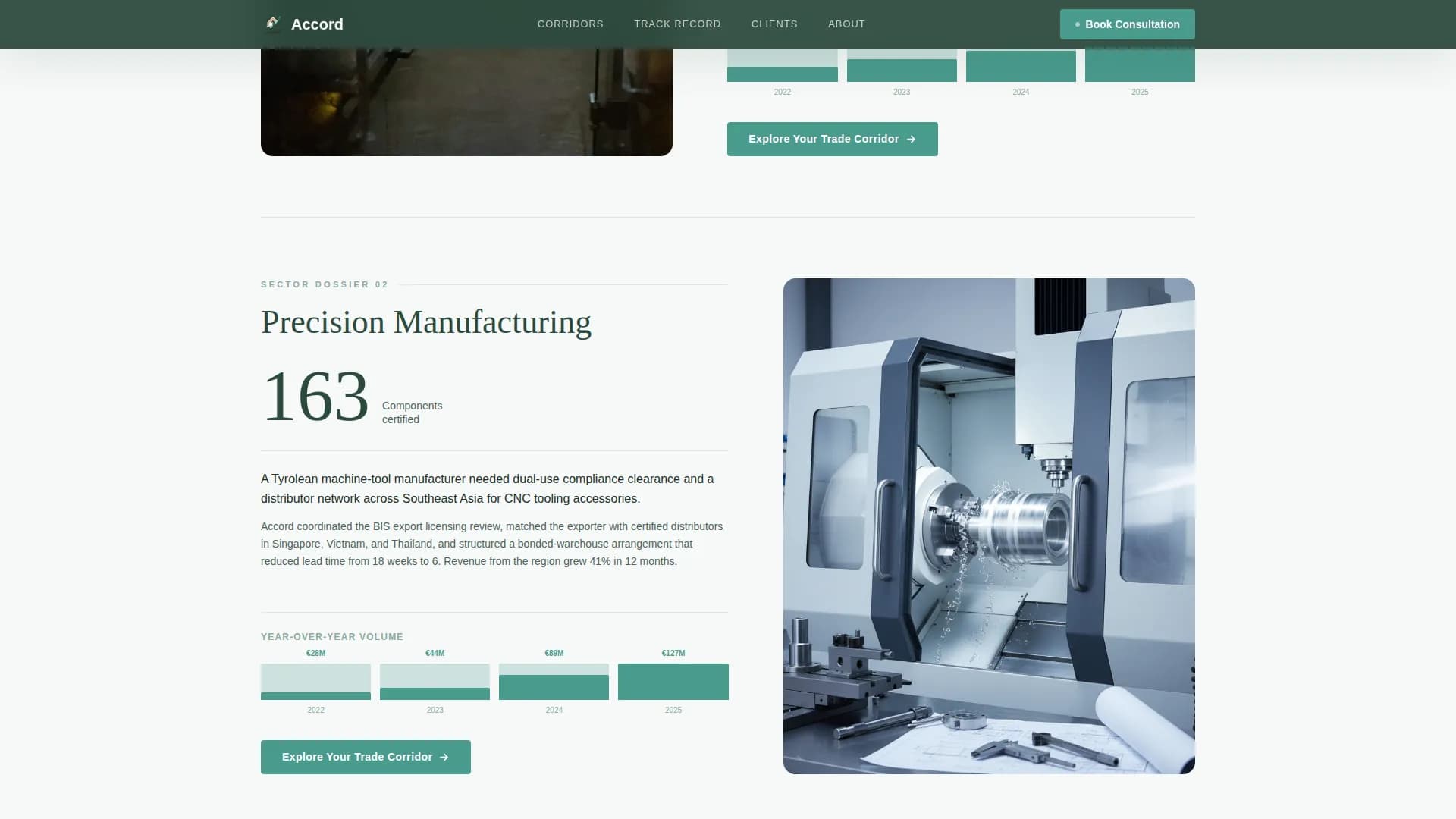 Accord - Alpine Trade Corridor Landing Page Template