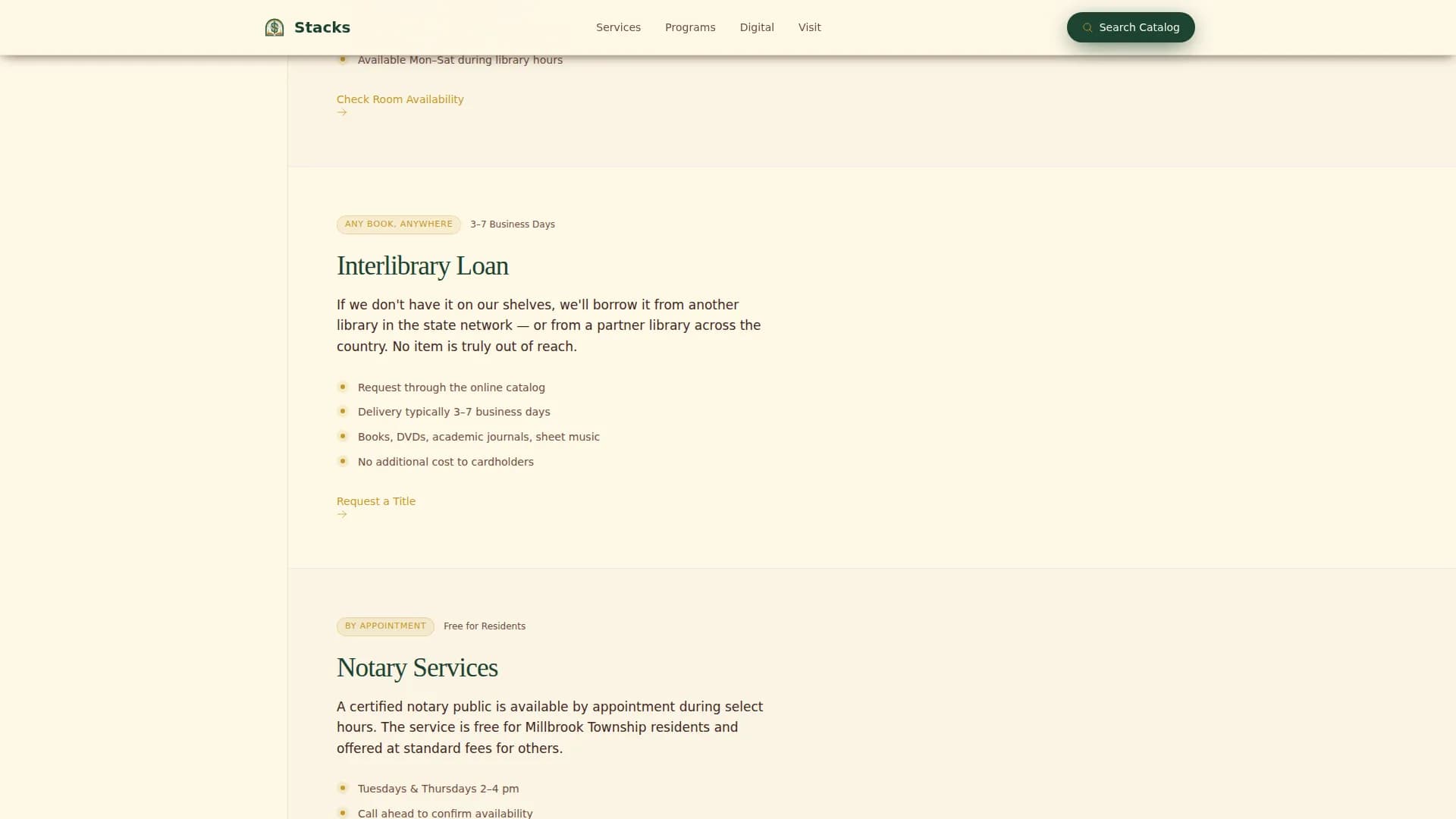 Archive — Authoritative Public Library Landing Page Template