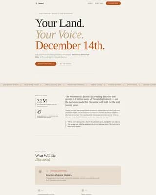 Steward — Preserve Conservation Event Landing Page Template