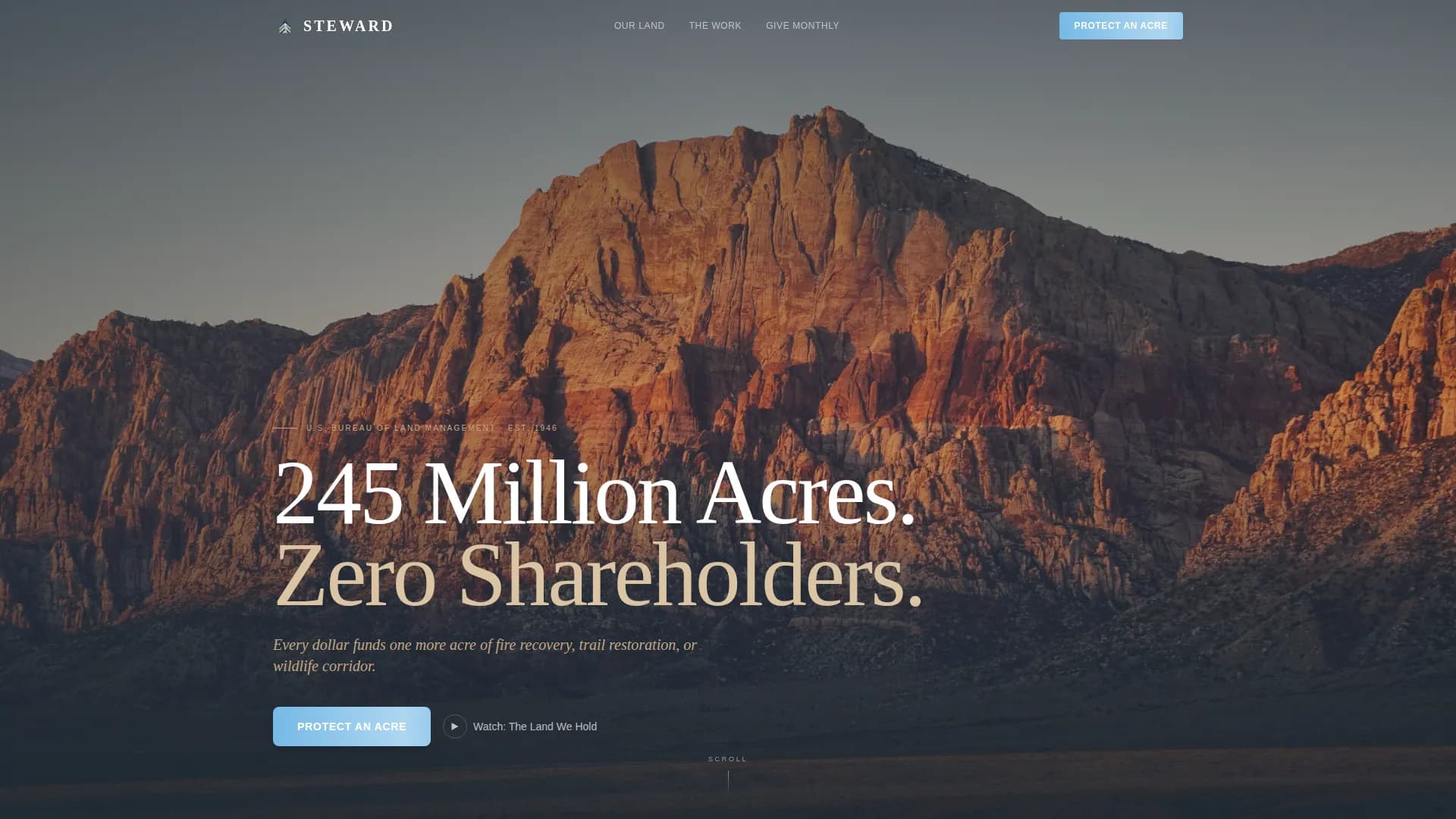 Champion — Advocate Land Conservation Landing Page Template