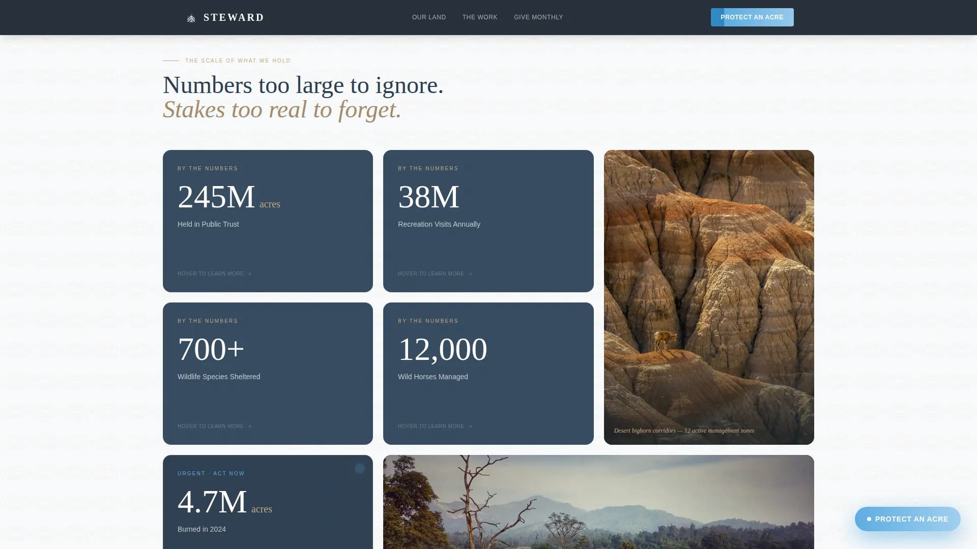 Champion — Advocate Land Conservation Landing Page Template