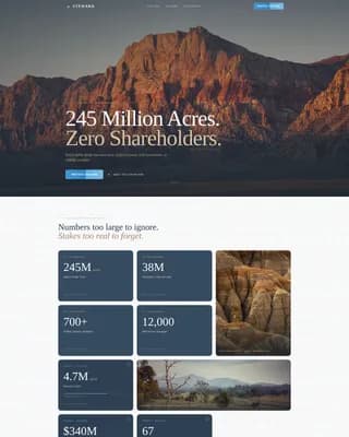 Champion — Advocate Land Conservation Landing Page Template