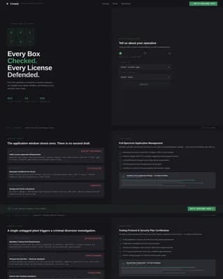 Comply - Precision Compliance Defense Landing Page Template