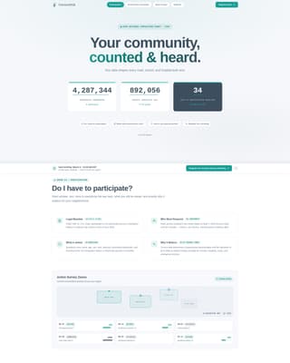 Censushub - Authoritative Survey Landing Page Template