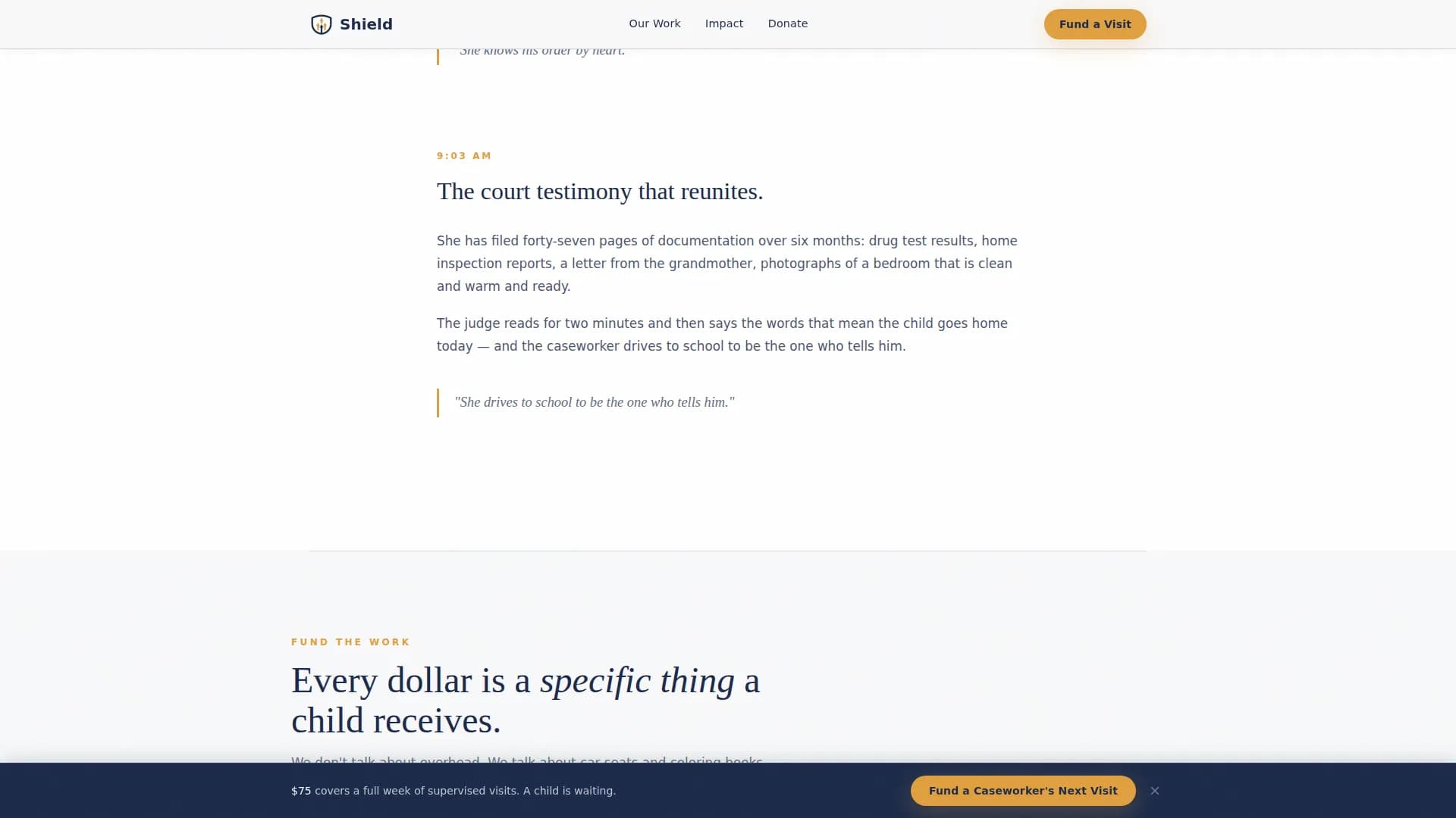 Shield — Safeguard Child Welfare Landing Page Template