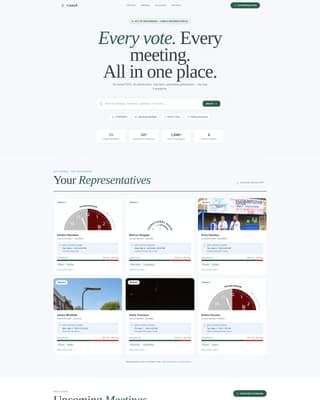 City & Municipal Directory Website Template