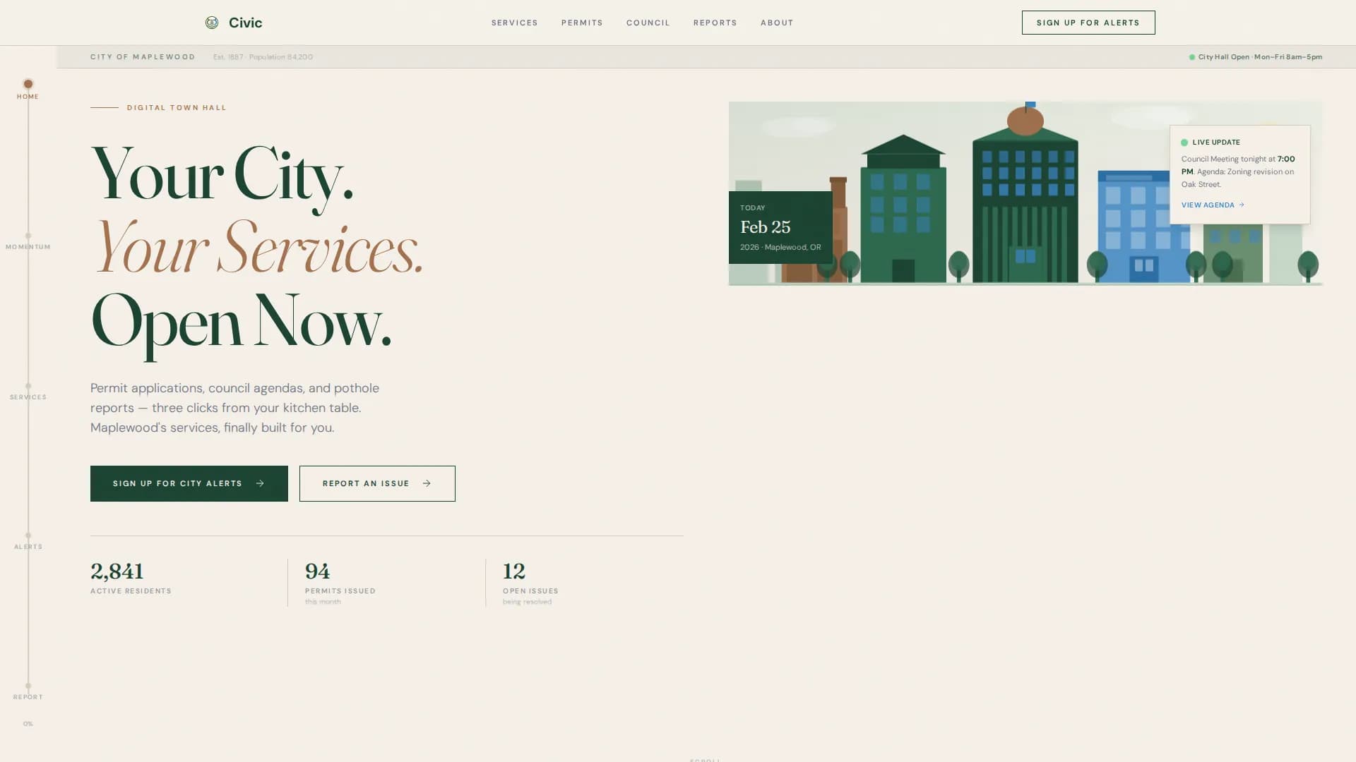 Civic — Accessible Government Services Landing Page Template