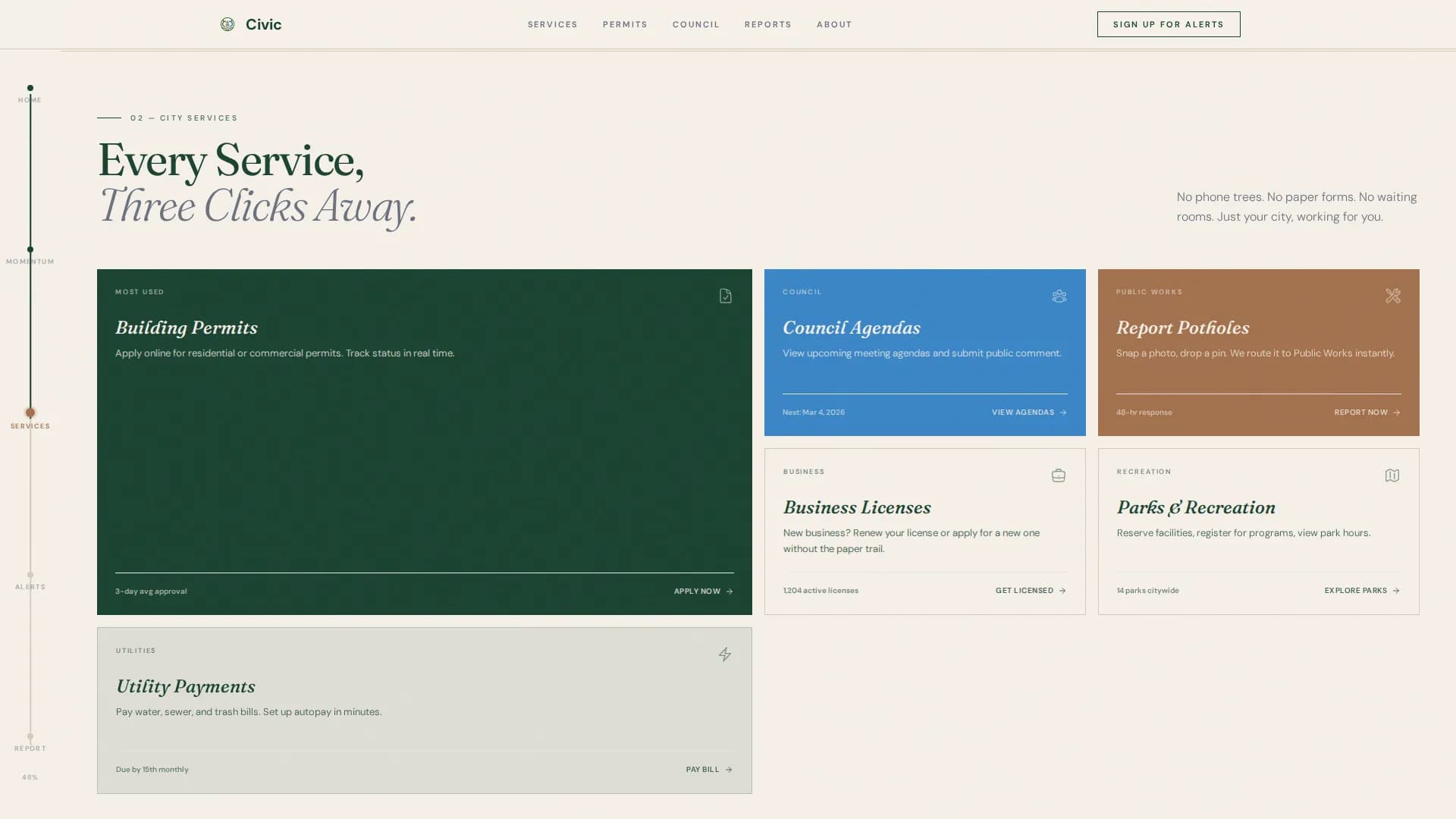 Civic — Accessible Government Services Landing Page Template