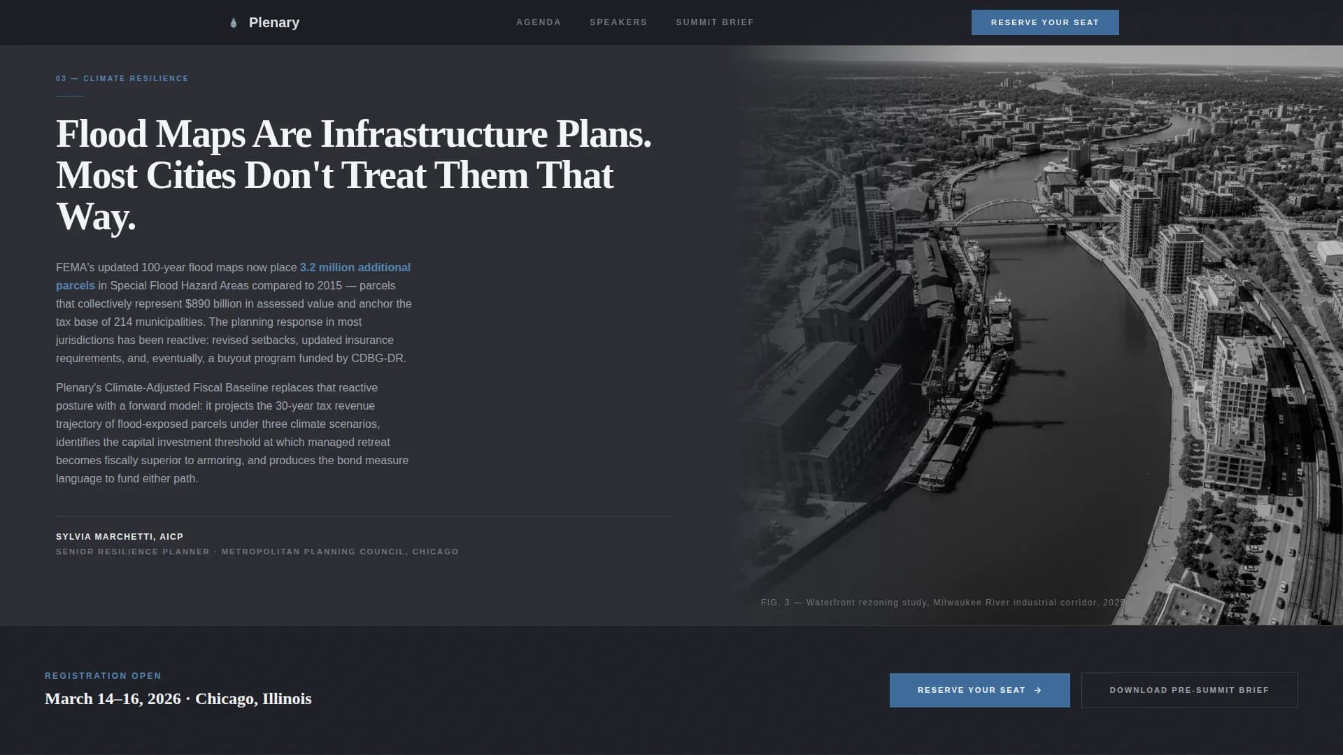 Plenary — Authoritative Urban Planning Landing Page Template