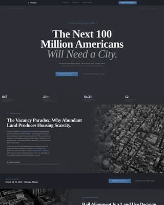 Plenary — Authoritative Urban Planning Landing Page Template