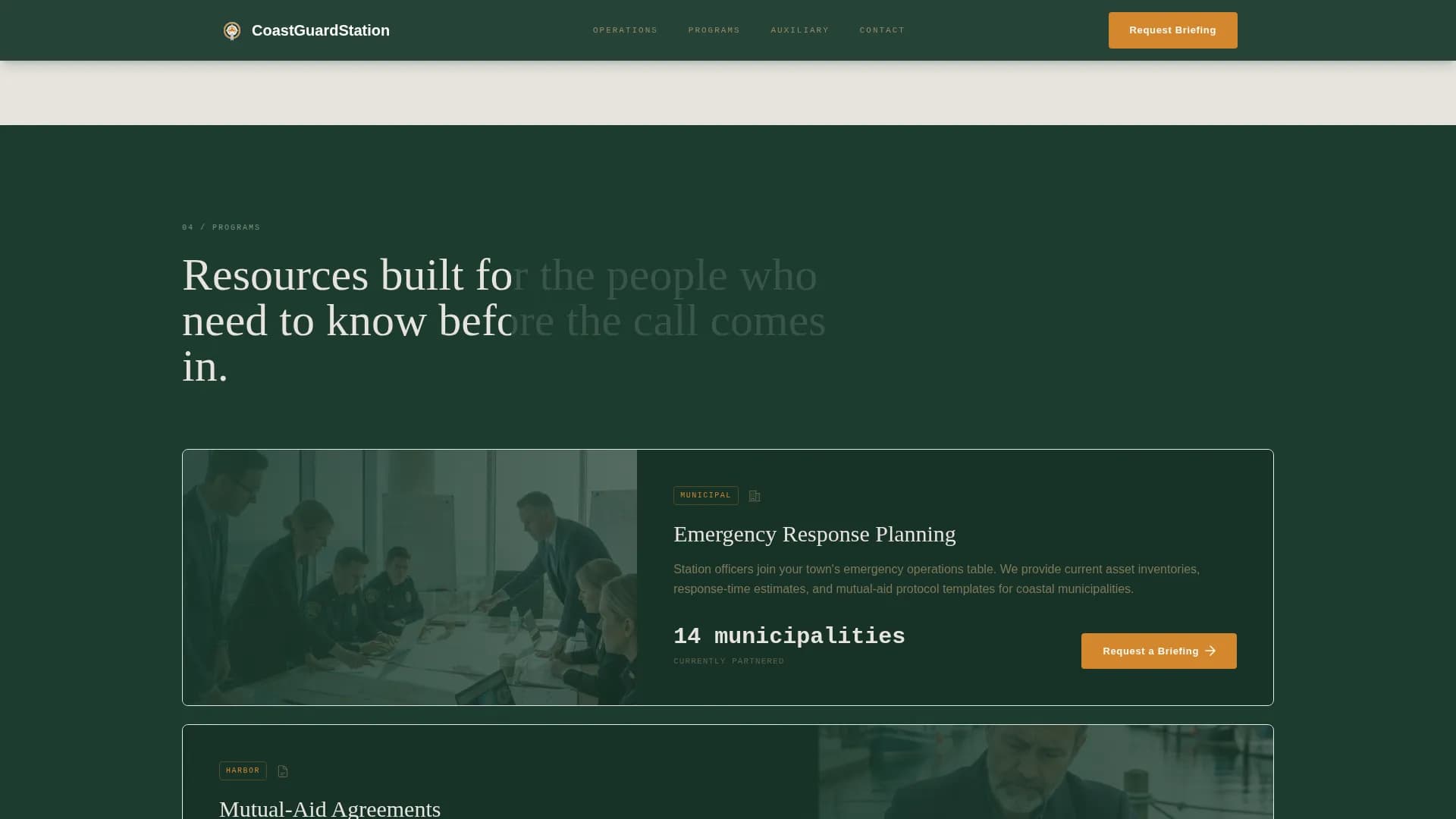 Sentinel — Rapid Crisis Response Landing Page Template