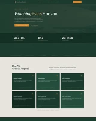 Sentinel — Rapid Crisis Response Landing Page Template
