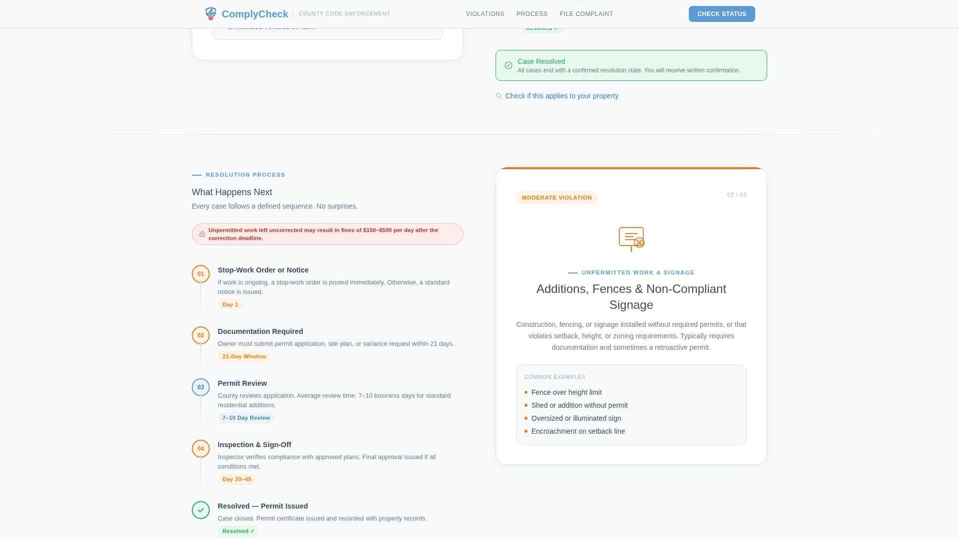Code Enforcement Government Professional Website Template