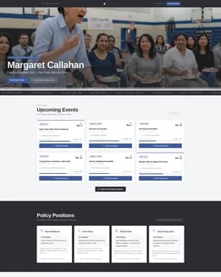 Caucus — Civic Political Engagement Landing Page Template