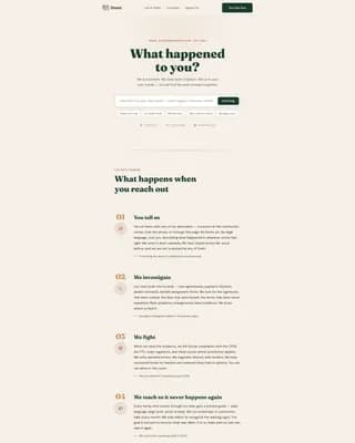 Shield — Advocate Consumer Protection Landing Page Template