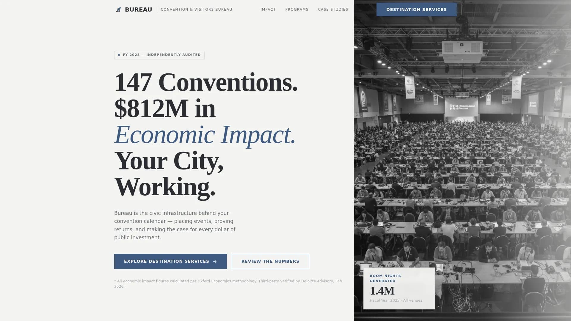 Bureau — Authoritative Tourism Authority Landing Page Template