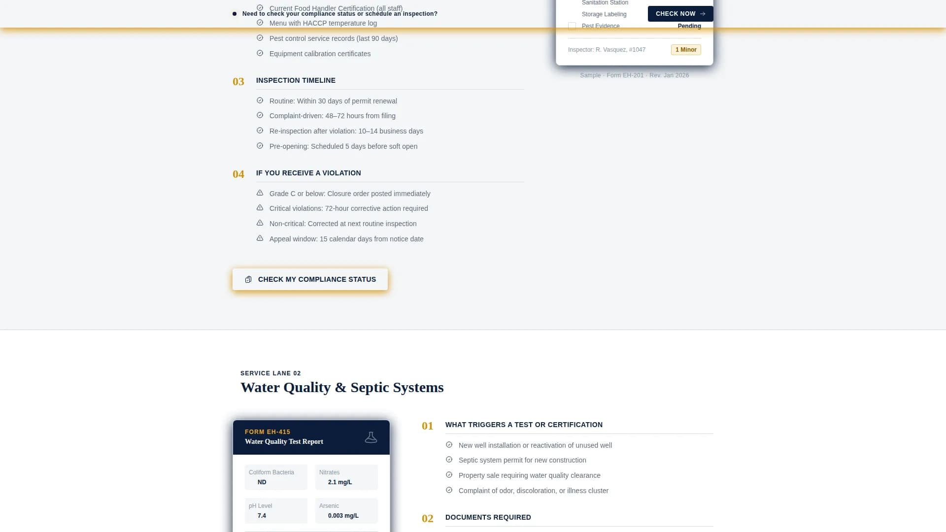 Comply — Authoritative Health Regulation Landing Page Template