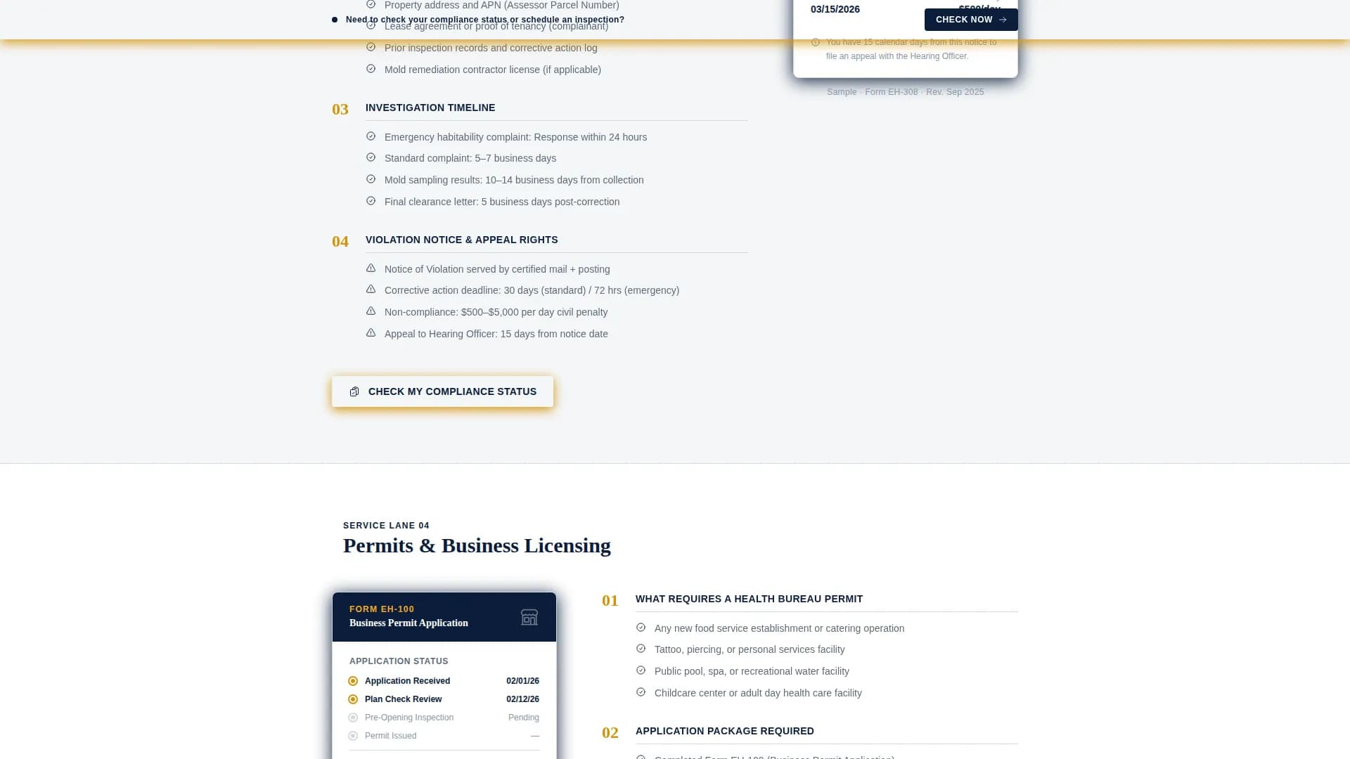Comply — Authoritative Health Regulation Landing Page Template