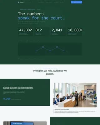 Docket - Precision Court System Landing Page Template