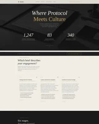 Attach - Diplomatic Cultural Exchange Landing Page Template