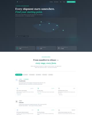 Clearance - Authoritative Customs Landing Page Template