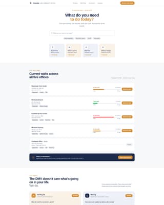 Counter - Trusted DMV Landing Page Template