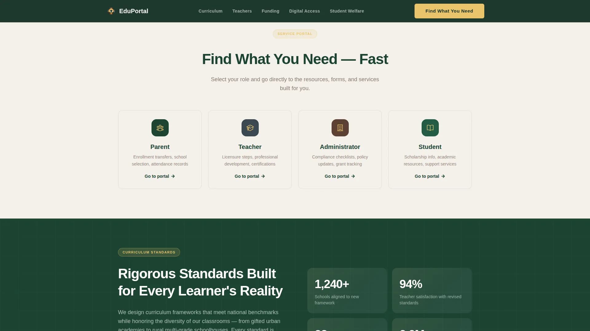 Edumandate — Accessible Learning Equity Landing Page Template
