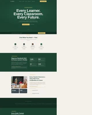 Edumandate — Accessible Learning Equity Landing Page Template