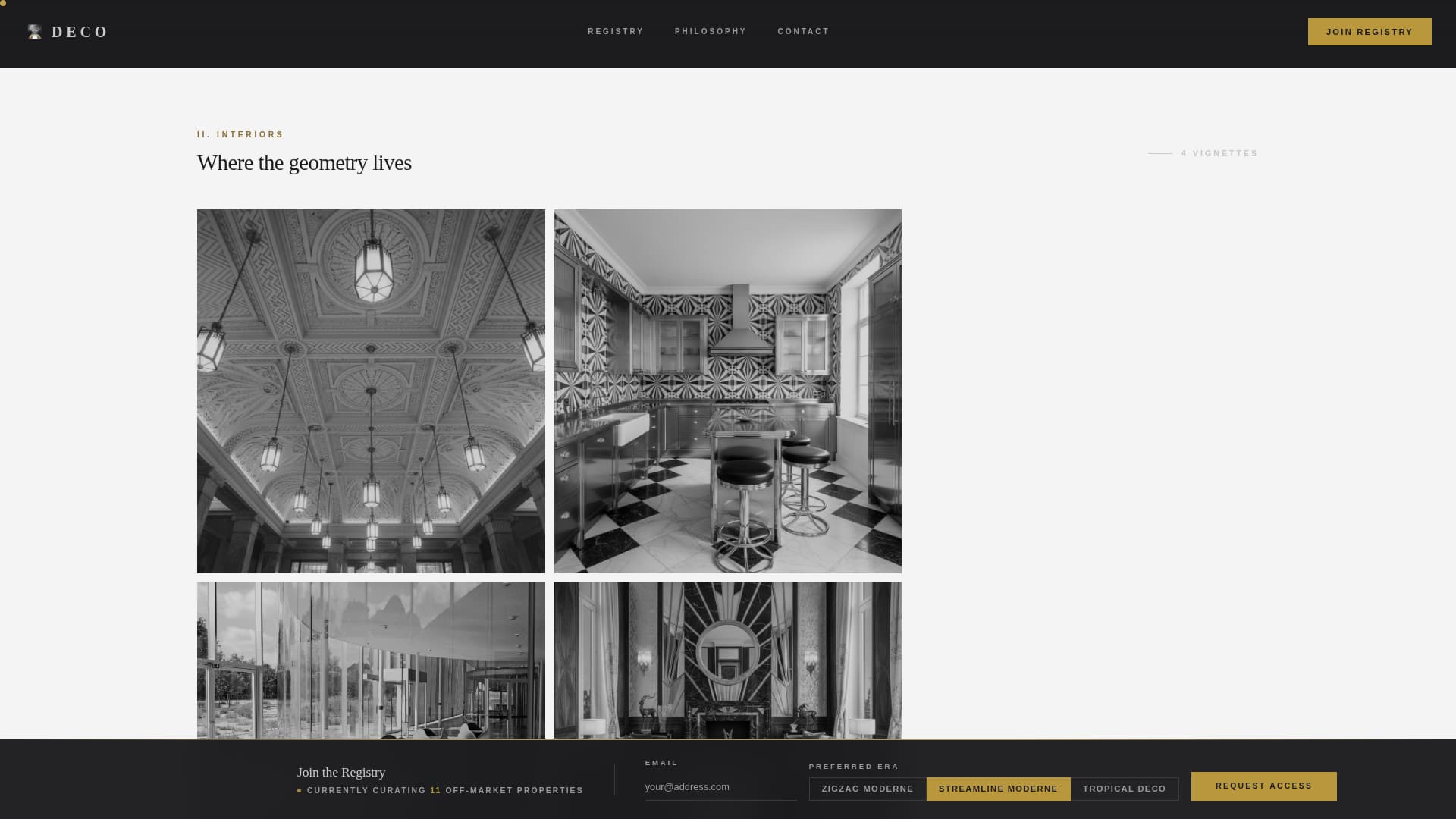Art Deco Architecture Pre-Launch Website Template