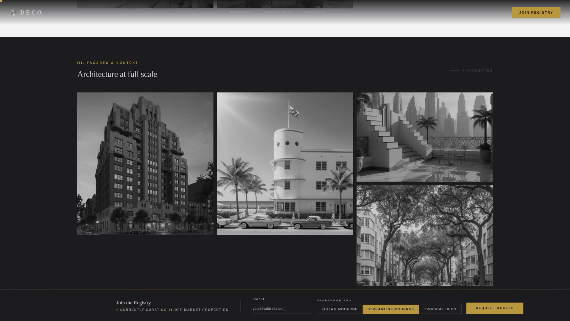 Art Deco Architecture Pre-Launch Website Template