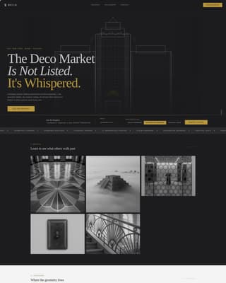 Art Deco Architecture Pre-Launch Website Template