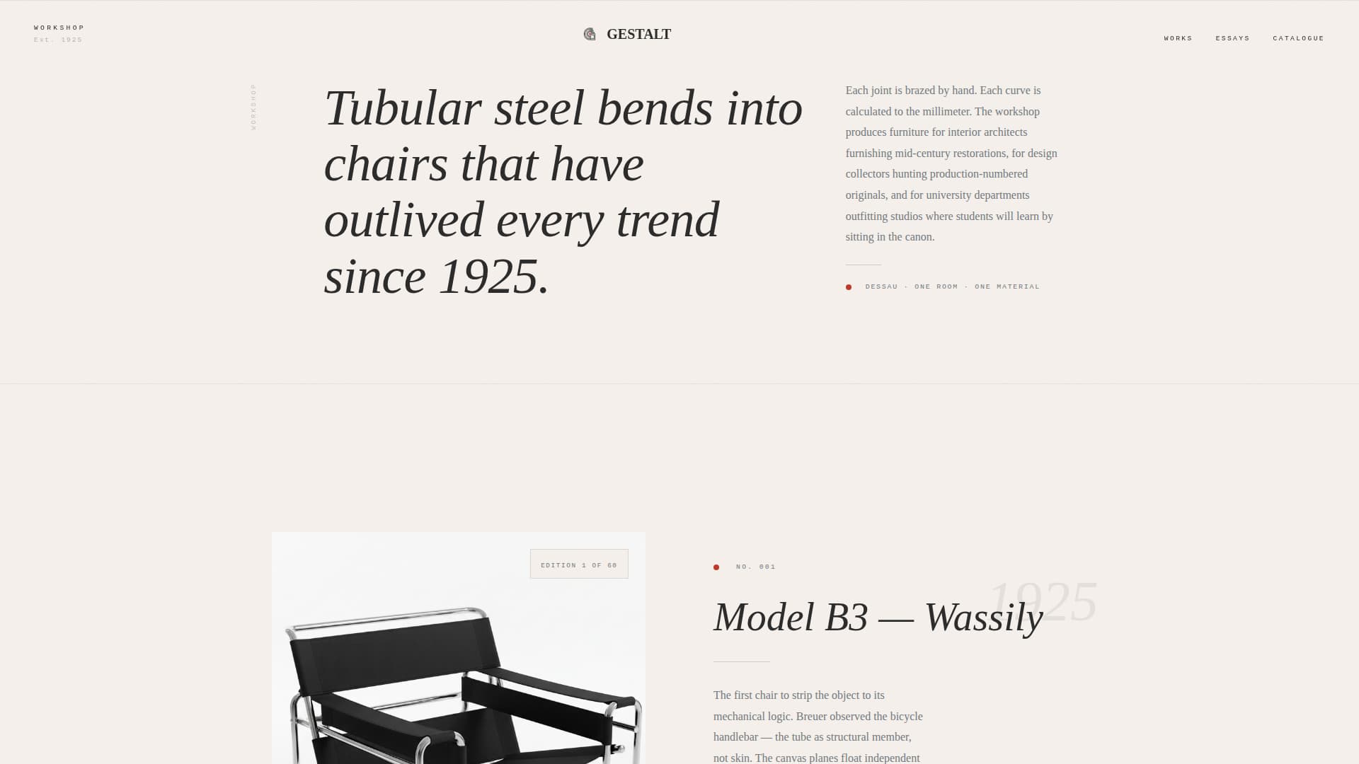 Bauhaus Architecture Professional Website Template