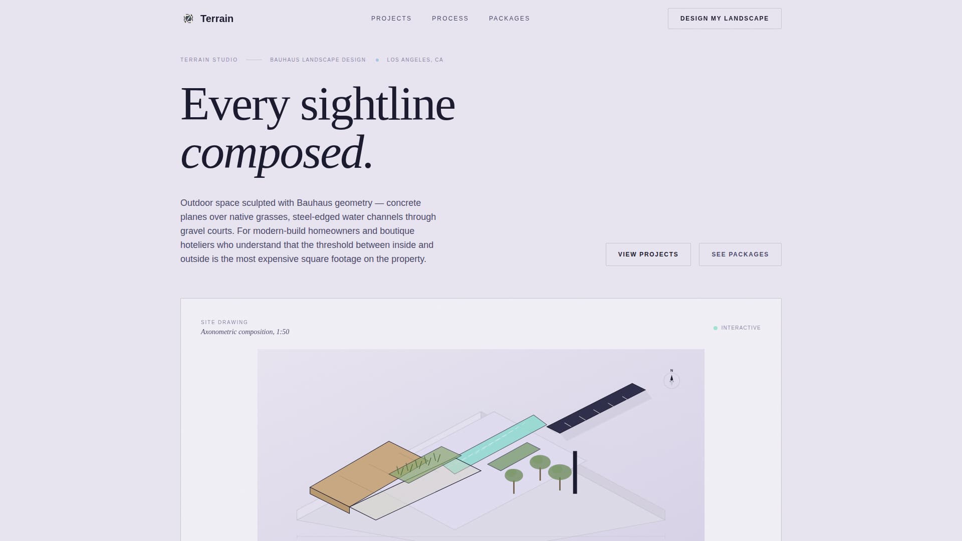 Bauhaus Architecture Pricing Website Template