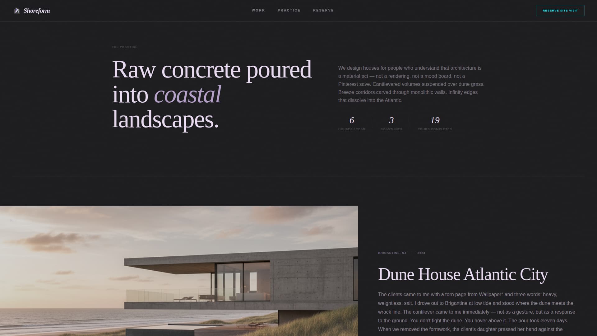 Residential Design Pre-Launch Website Template