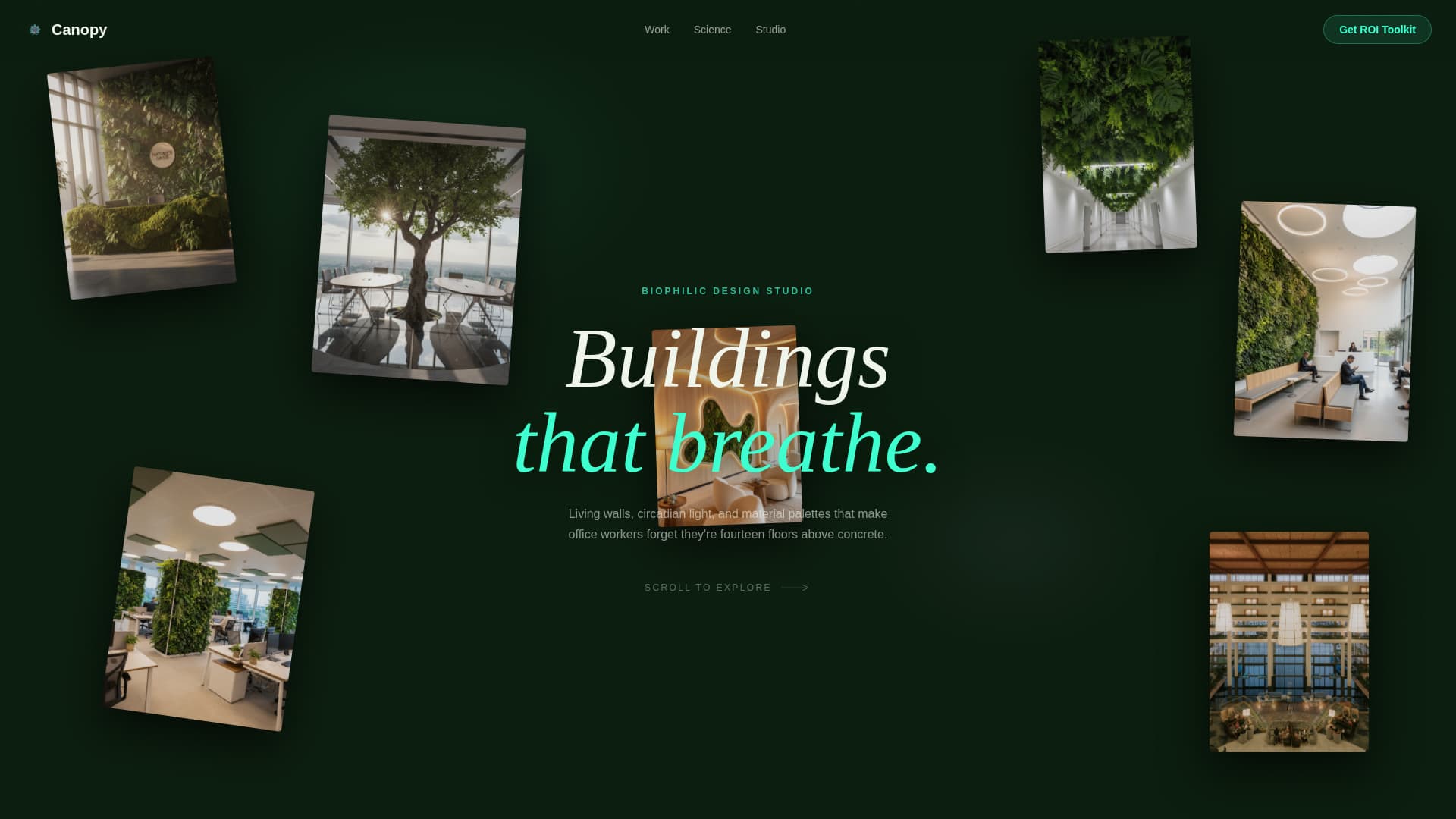 Sustainable & Green Architecture Portfolio Website Template
