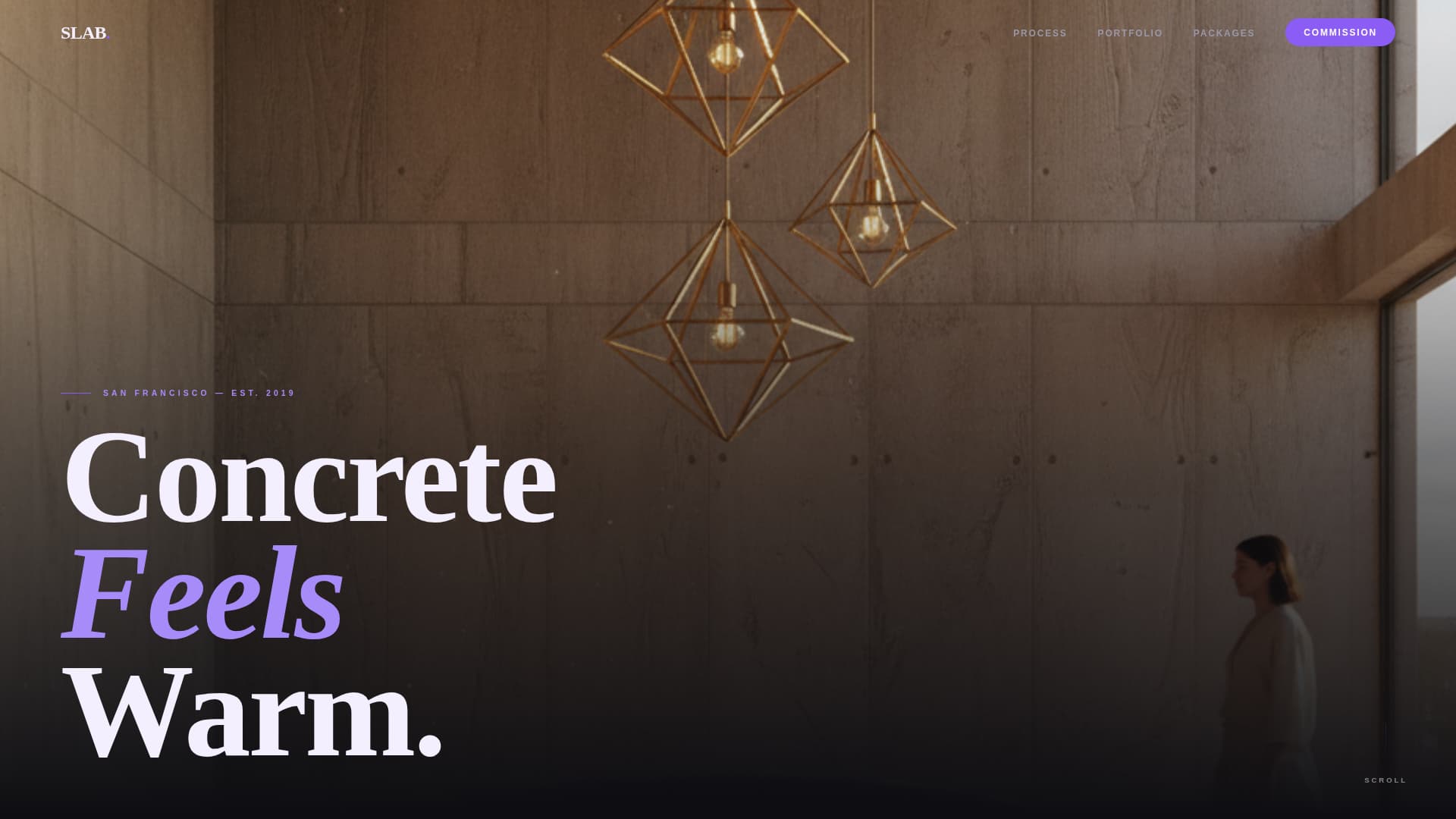 Brutalist Architecture Pricing Website Template